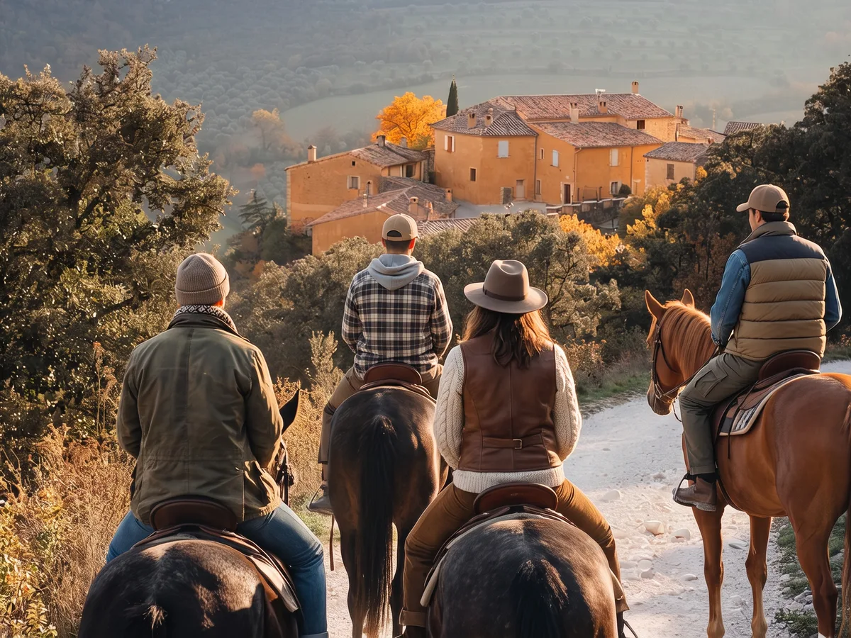 Balade à cheval dans la Drôme, autour de Granges-les-Beaumont