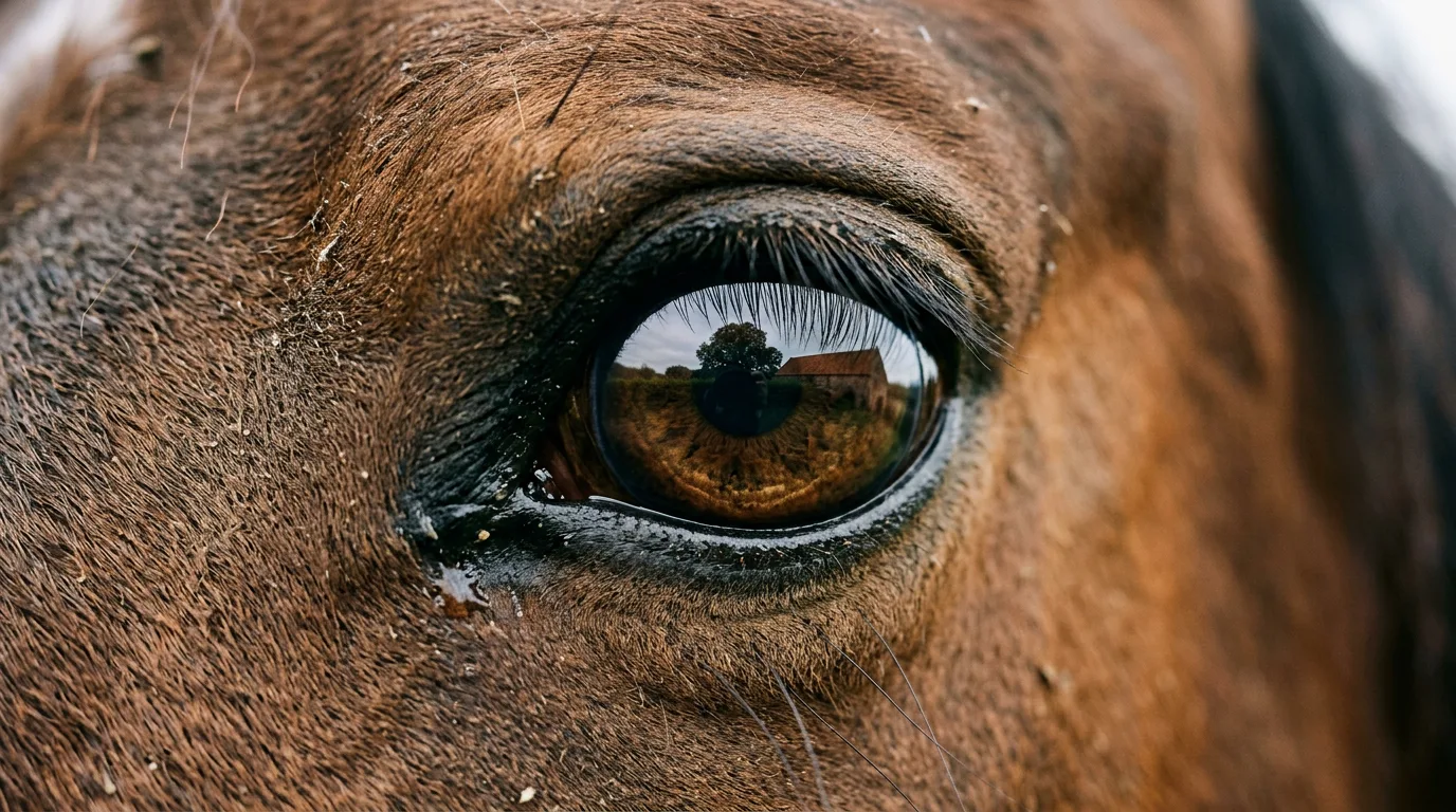 Un regard de cheval, Écurie Maison Maurin, Granges-les-Beaumont
